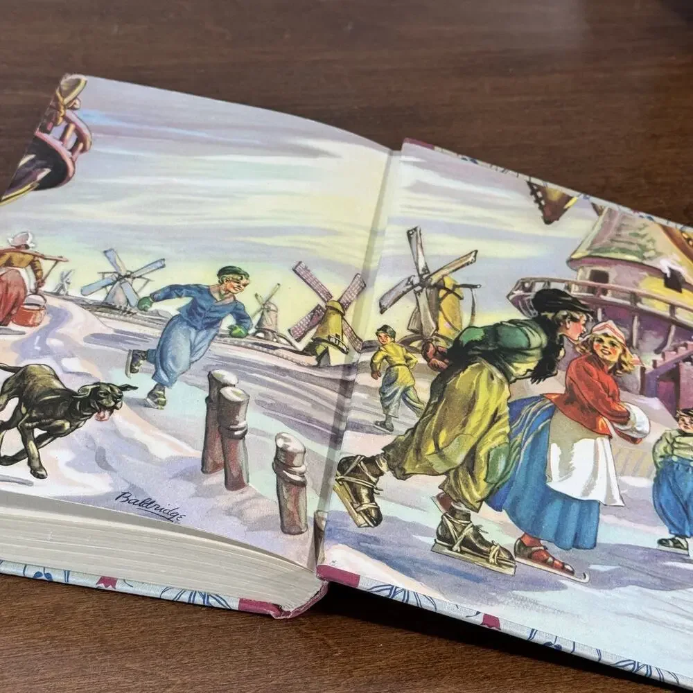 Hans Brinker or The Silver Skates Mary Mapes Dodge 1945 Illustrated Junior
